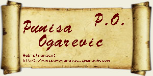 Puniša Ogarević vizit kartica